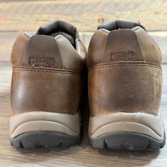 Duluth Wild Boar Leather Smooth Toe Shoe Size 14 Moccasin Slip On Brown Comfort - Picture 7 of 13